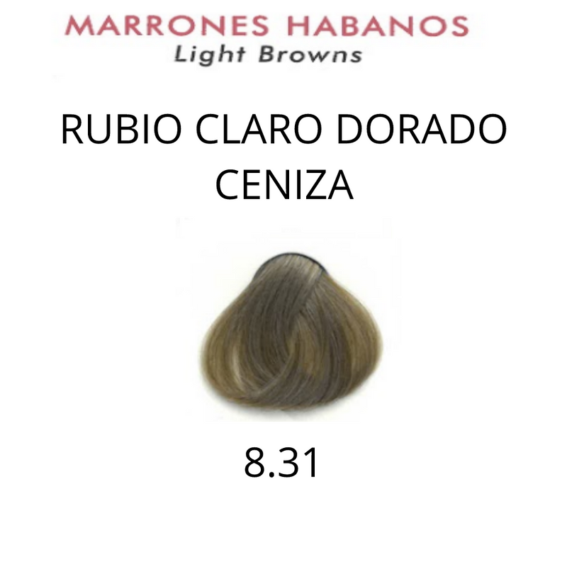 Coloración Silkey Policrom  8.31 Rubio Claro Dorado Ceniza 47g