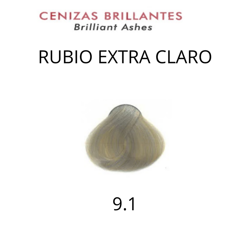 Coloración Silkey Policrom 9.1 Rubio Ceniza Extra Claro 47g