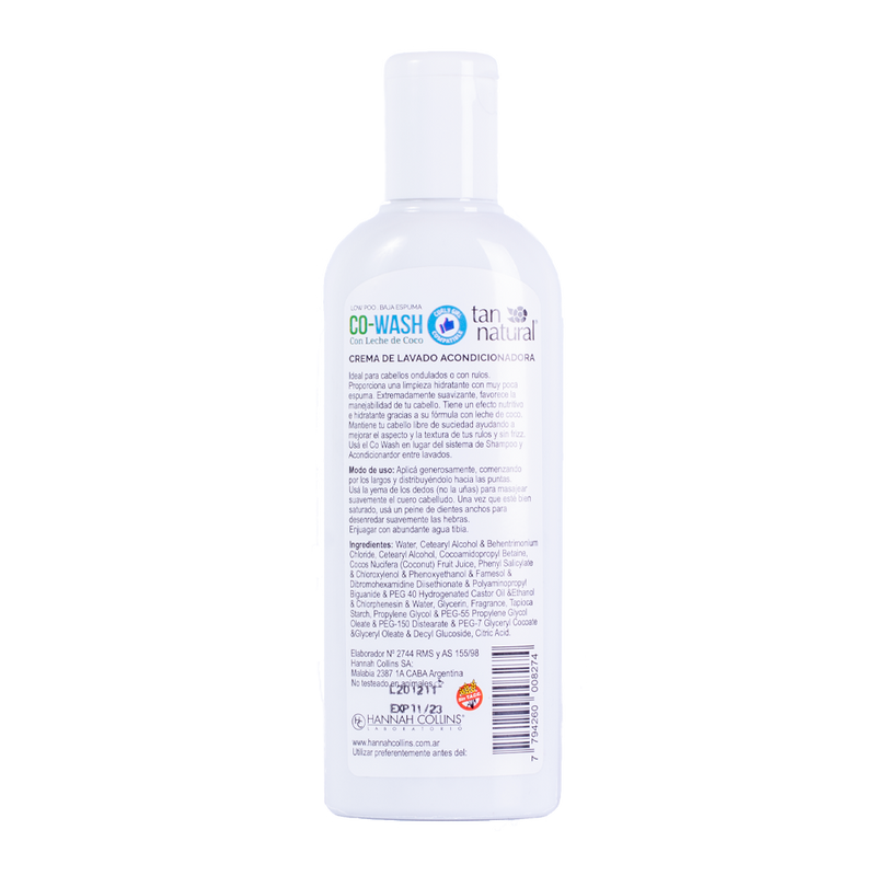Co-Wash  Acondicionador Tan Natural 375 ml