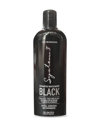 Shampoo Black Matizador System 375 Ml