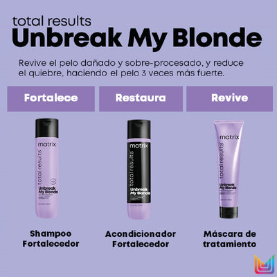 Shampoo Unbreak My Blonde 300ml Matrix Total Results