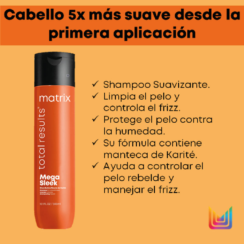 Shampoo Mega Sleek 300ml Matrix Total Results