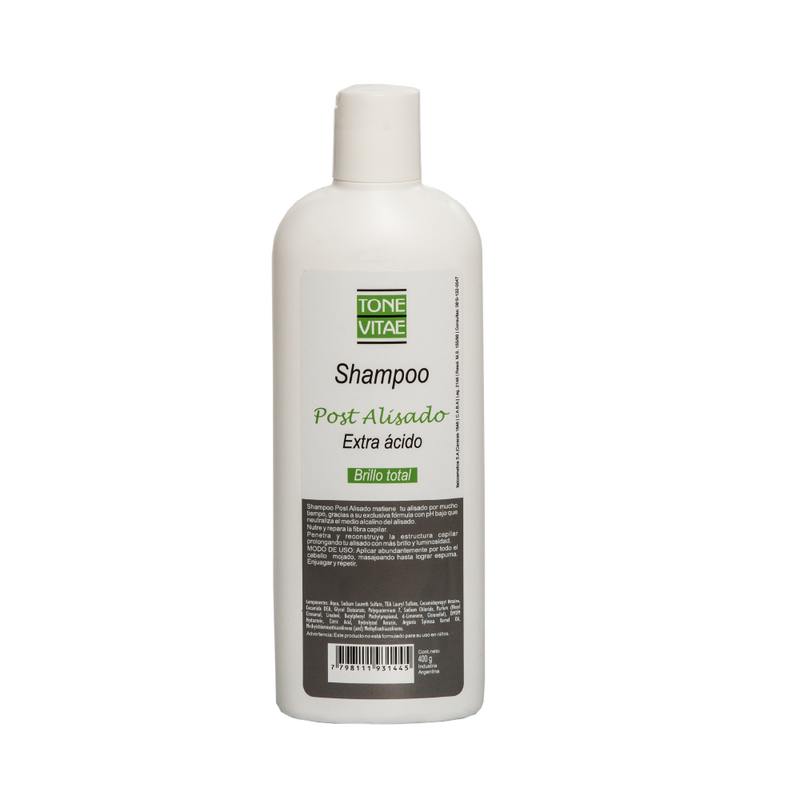 Shampoo Post Alisado Tone Vitae x 400 ml