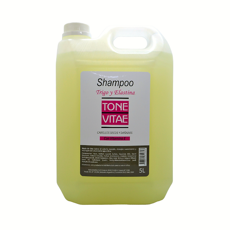 Shampoo Trigo Y Elastina Tone Vitae x5 Lt