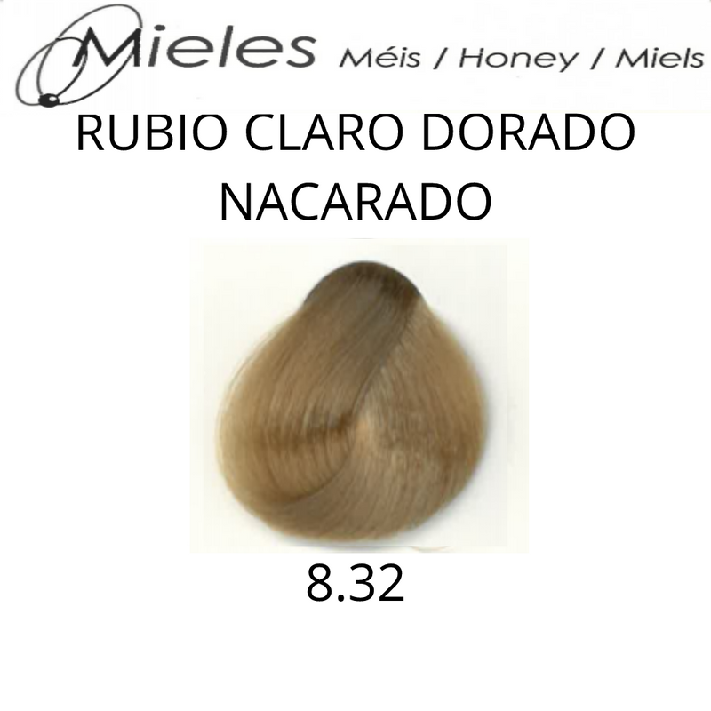 Coloracion Colorkey Milenium 8.32 Rubio Claro Dorado Nacarado 120ml