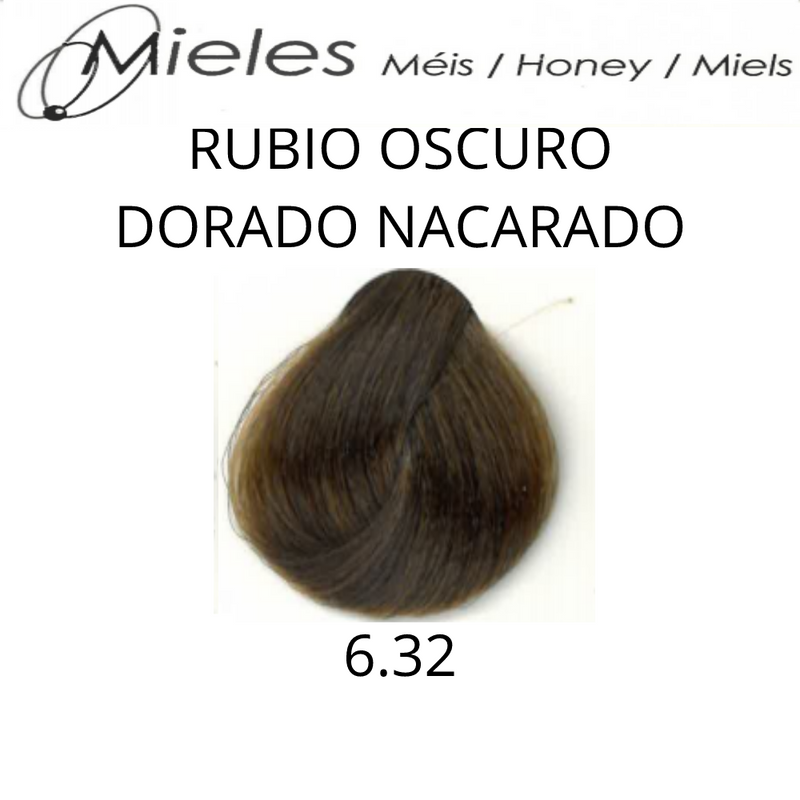 Coloracion Colorkey Milenium 6.32 Rubio Oscuro Dorado Nacarado 120ml