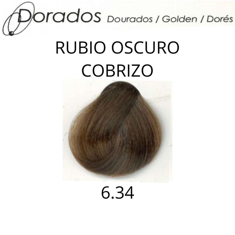Coloracion Colorkey Milenium 6.34 Rubio Oscuro Dorado Cobrizo 120ml