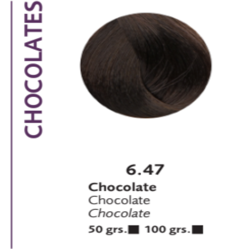 Coloracion Crema Gel Bonmetique n° 6.47 Chocolate x 100 grs.