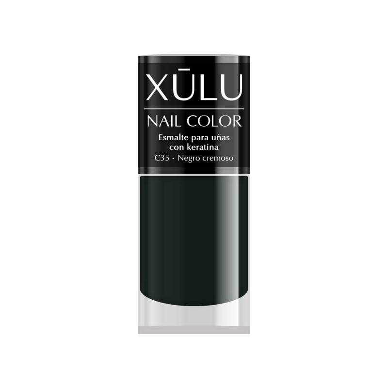 Esmalte De Uñas Negro Cremoso Xulu 10 ml