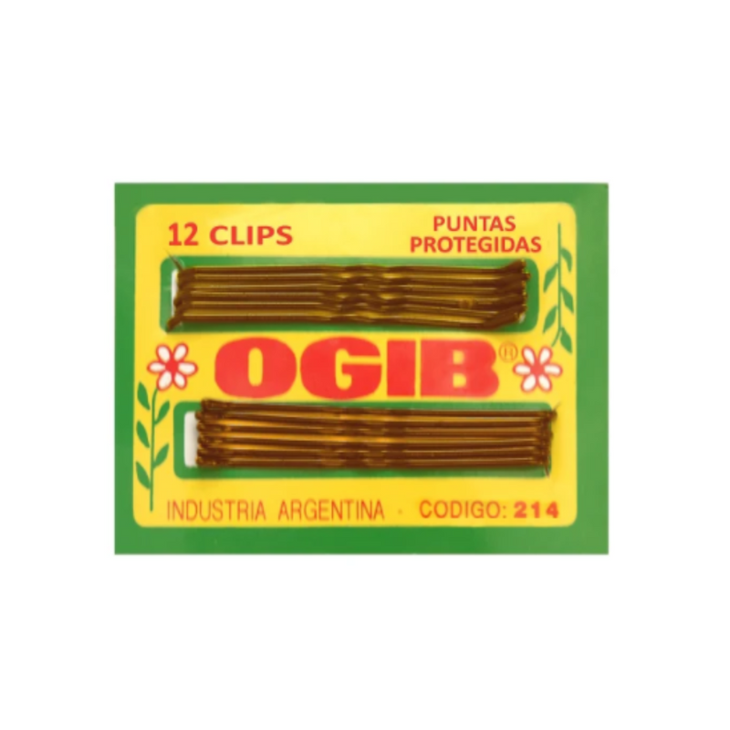Clips Punta Protejida Largos por Docena Negros/Rubios