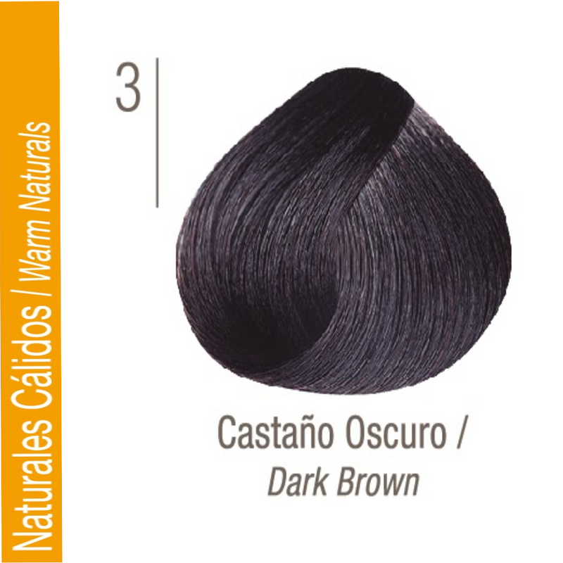 Coloracion Issue Profesional Nº 3 Naturales Cálidos Castaño Oscuro 70 gr