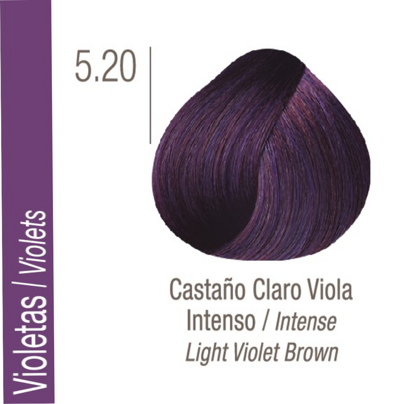 Coloracion Issue Profesional Nº 5.20 Violetas Castaño Claro Violeta Intenso 70 gr