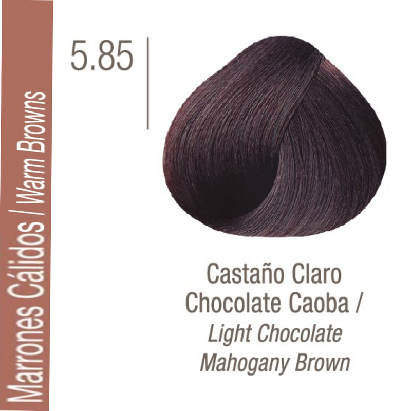 Coloracion Issue Profesional Nº 5.85 Marrones Calidos Castaño Claro Chocolate Caoba 70 gr