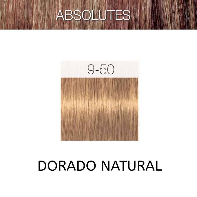 Coloracion Igora Royal 9-50 Absolutes Rubio Muy Claro Dorado Natural 60 ml