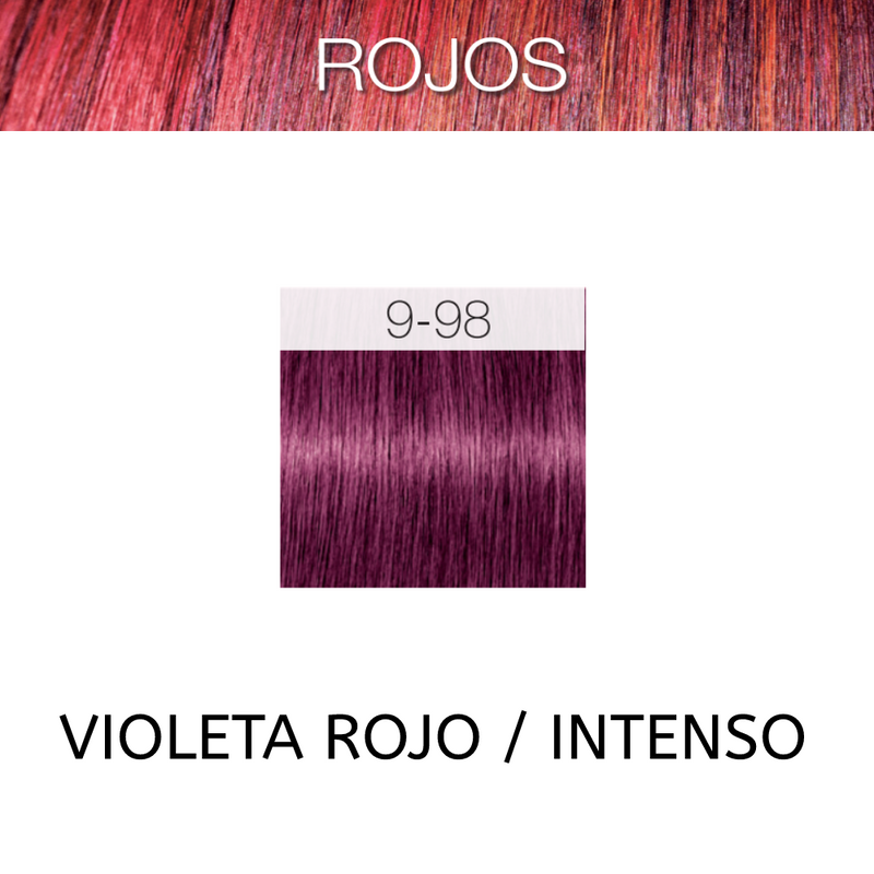 Coloracion Igora Royal 9-98 Rojos Rubio Muy Claro Violeta Rojo 60 ml