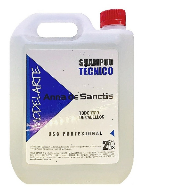 Shampoo Técnico Neutro Anna de Sanctis 2Lt