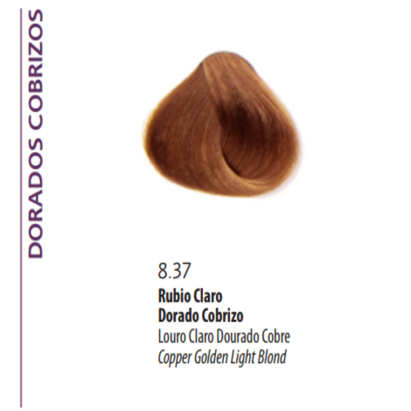 Coloracion Jalea Bonmetique 8.37 Rubio Claro Dorado Cobre x 50 ml