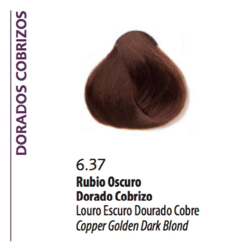 Coloracion Jalea Bonmetique 6.37 Rubio Oscuro Dorado Cobre x 50 ml