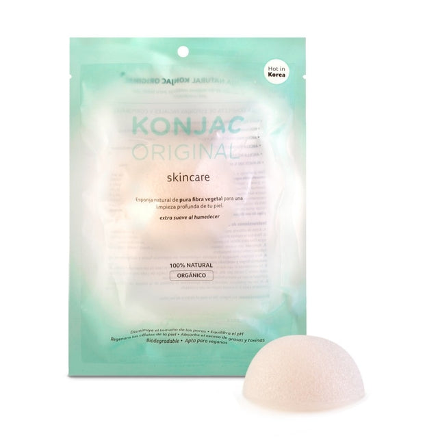 Esponja Facial Blanca para Todo Tipo De Piel Konjac