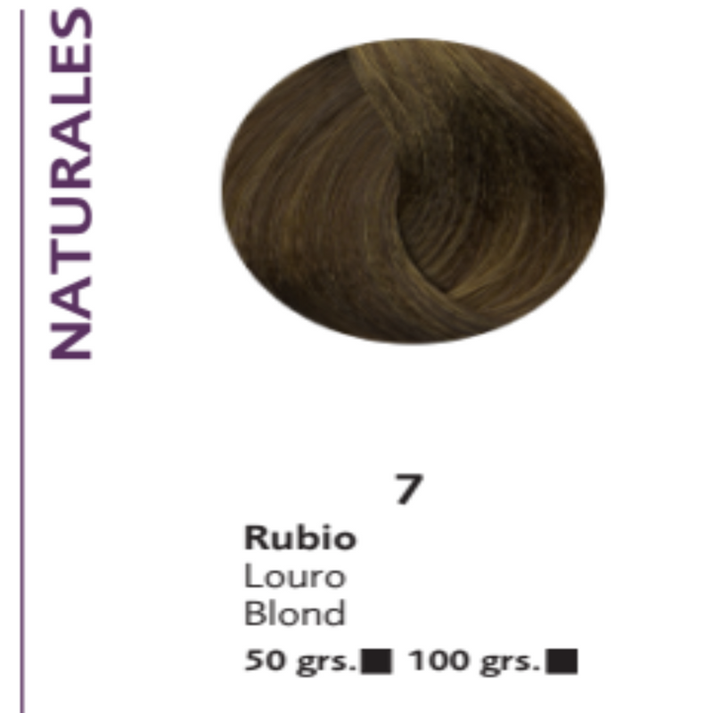 Coloracion Crema Gel Bonmetique n°7 Rubio x 100 grs.