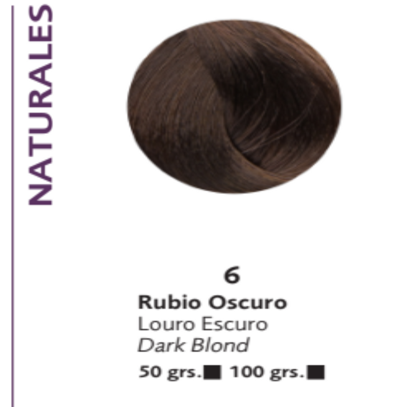 Coloracion Crema Gel Bonmetique n° 6 Rubio oscuro x 100 grs.