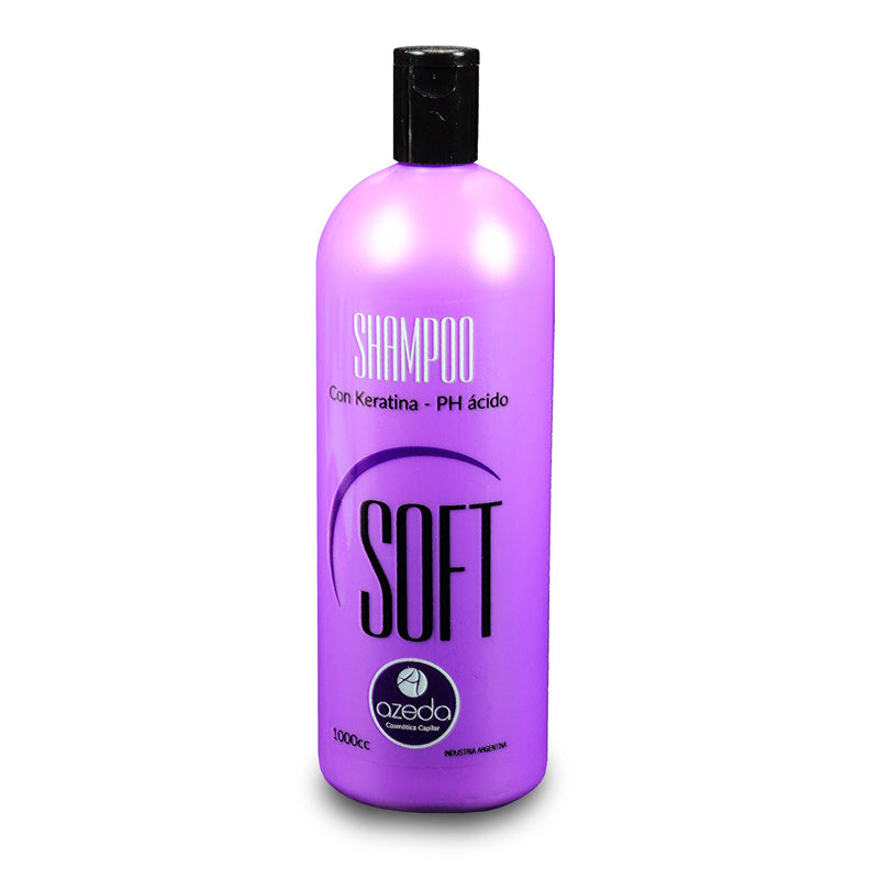 Shampoo Soft con Keratina Azeda x 1000 ml.